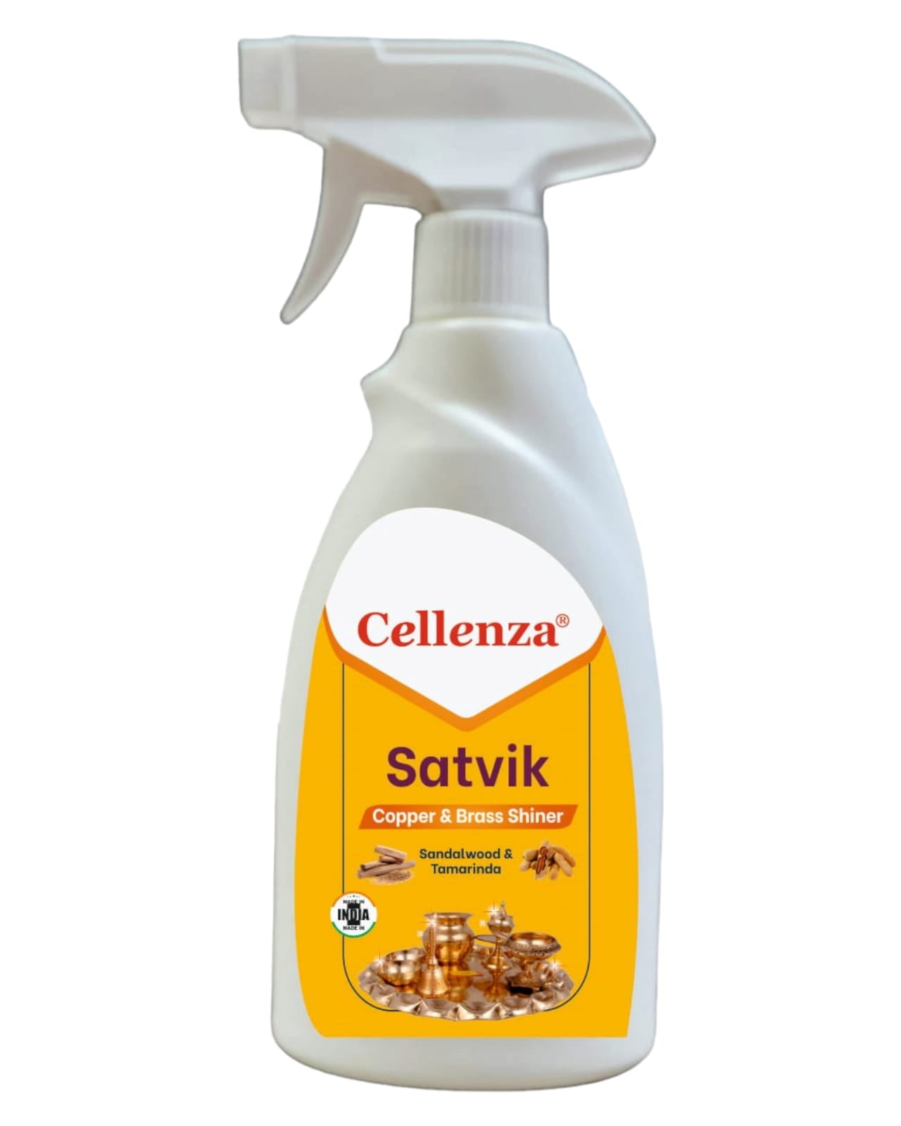 CELLENZA SATVIK SPARY FOR COPPER AND BRASS SHINING 450ml